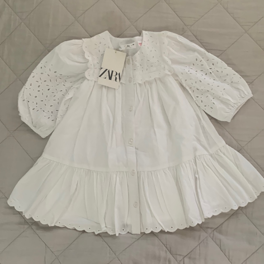 Zara Toddler white dress
